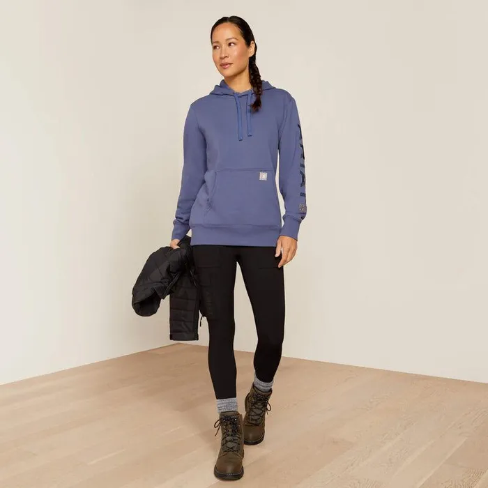 Women Sweatshirts and Hoodies Ariat Rebar Graphic Hoodie Blue Indigonight Sky