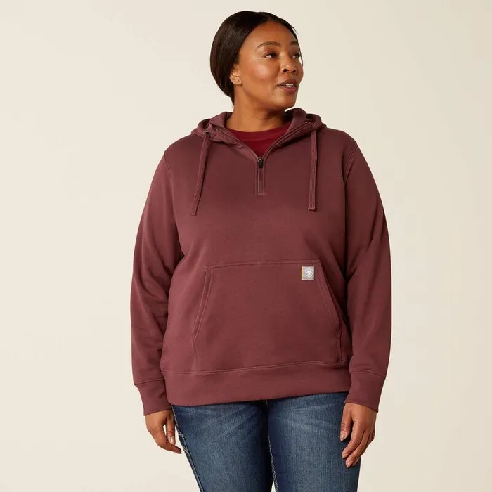 Women Sweatshirts and Hoodies Ariat Rebar Skill Set 12 Zip Hoodie Catawba Grape Women Sweatshirts and Hoodies Ariat Rebar Skill Set 12 Zip Hoodie Catawba Grape