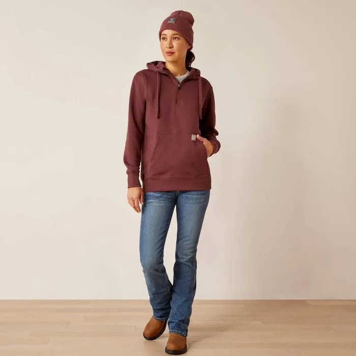 Women Sweatshirts and Hoodies Ariat Rebar Skill Set 12 Zip Hoodie Catawba Grape Women Sweatshirts and Hoodies Ariat Rebar Skill Set 12 Zip Hoodie Catawba Grape
