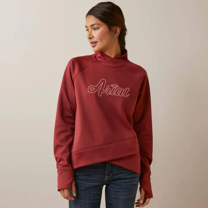 Women Sweatshirts and Hoodies Ariat Tek Crossover Sweatshirt Burnt Russet