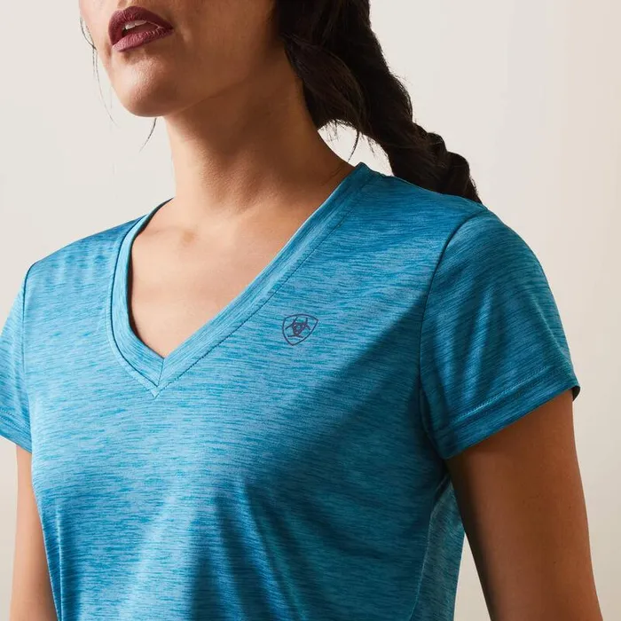 Women TShirts and Tops Ariat Laguna Patriot TShirt Mosaic Blue