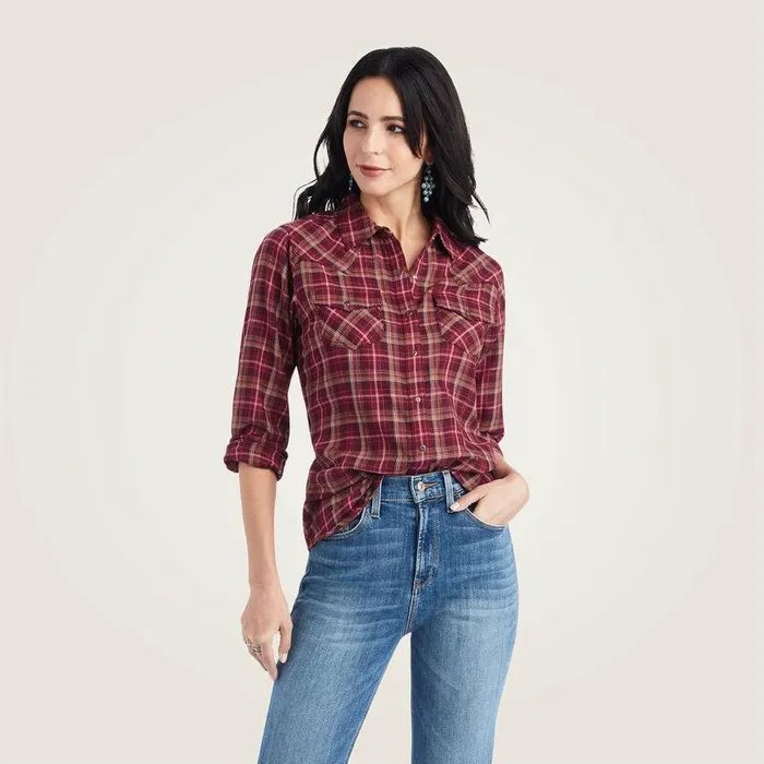 Women TShirts and Tops Ariat REAL Trail Blaze Shirt Trailblaze Plaid