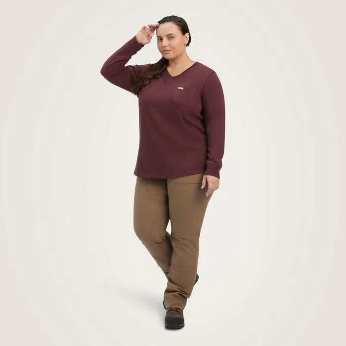 Women TShirts and Tops Ariat Rebar Cotton Strong SouthWest Graphic TShirt Decadent Chocolate