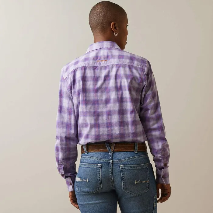 Women TShirts and Tops Ariat Rebar Made Tough DuraStretch Work Shirt Lavendar Plaid Women TShirts and Tops Ariat Rebar Made Tough DuraStretch Work Shirt Lavendar Plaid