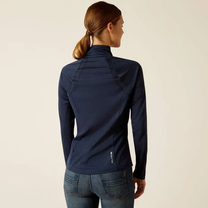 Women TShirts and Tops Ariat Sunstopper 30 14 Zip Baselayer Navy Women TShirts and Tops Ariat Sunstopper 30 14 Zip Baselayer Navy