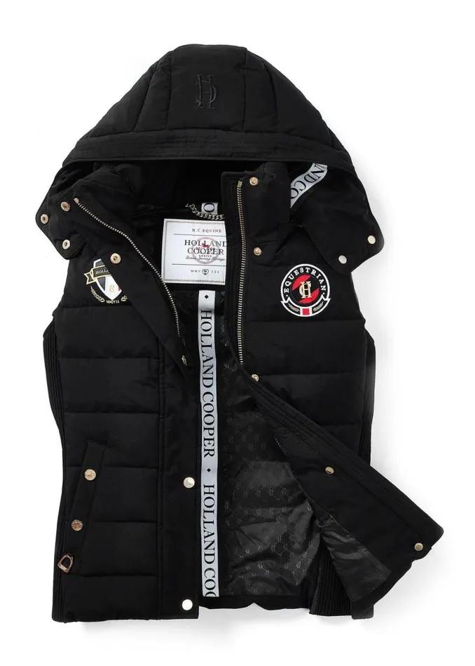 Women Team HC Gilet Black Holland Cooper Gilets Women Team HC Gilet Black Holland Cooper Gilets