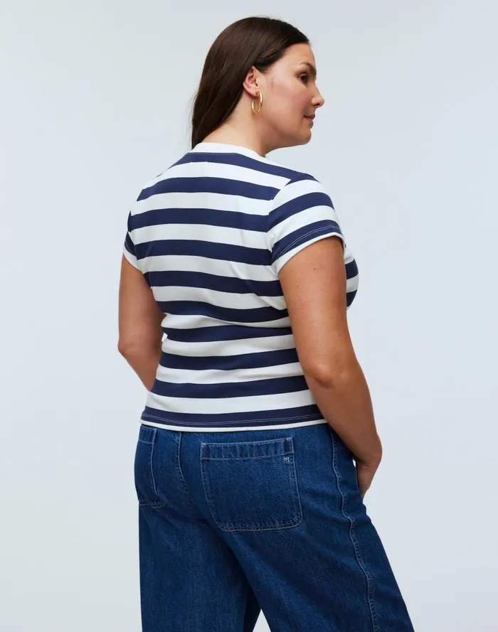 Women Tees Madewell Supima Rib Tee Dark Nightfall