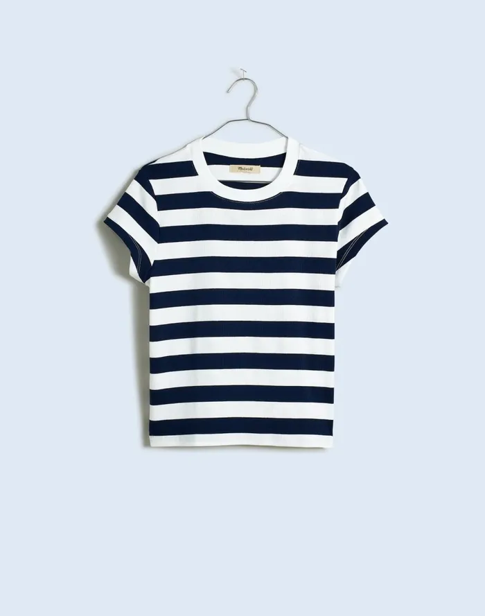 Women Tees Madewell Supima Rib Tee Dark Nightfall