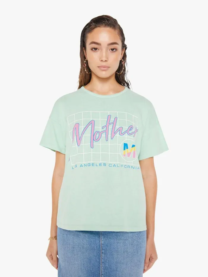 Women Tees Tanks Mother Denim The Big Deal Green lightpastel