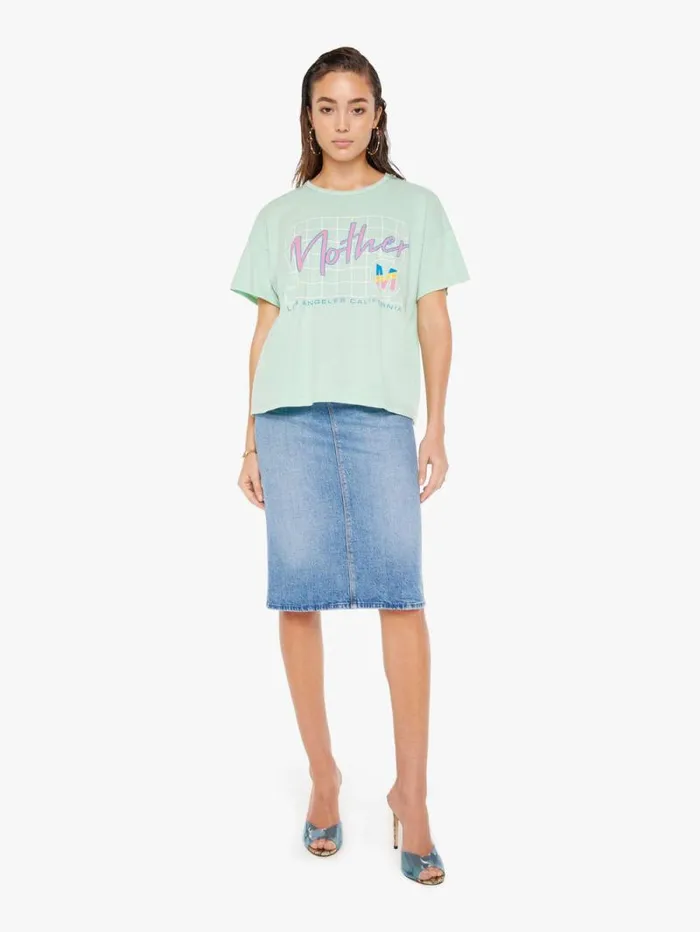 Women Tees Tanks Mother Denim The Big Deal Green lightpastel