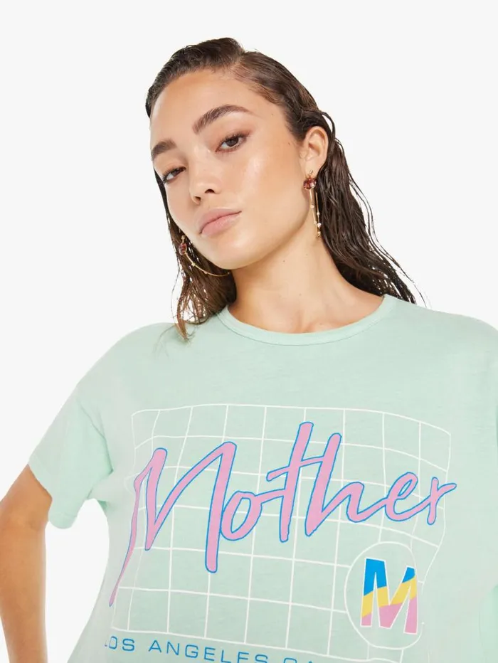 Women Tees Tanks Mother Denim The Big Deal Green lightpastel