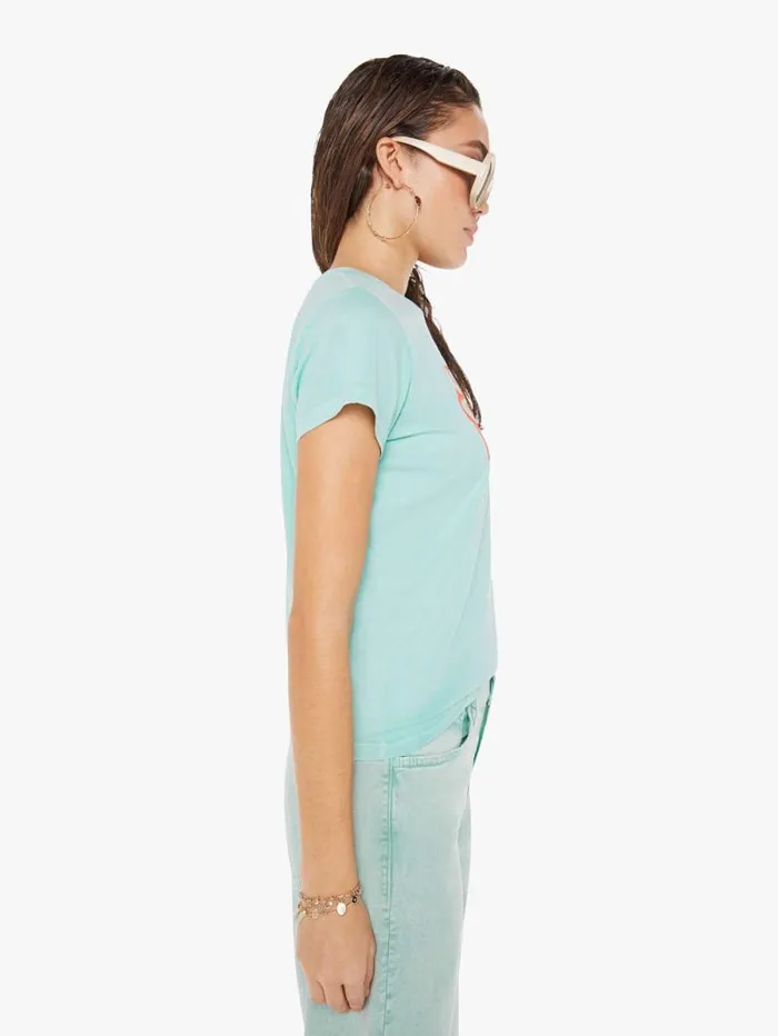 Women Tees Tanks Mother Denim The Boxy Goodie Goodie Blue turquoiseaqua