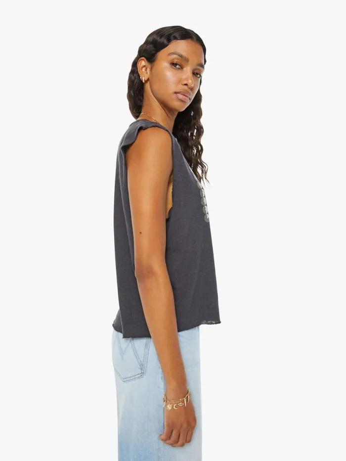 Women Tees Tanks Mother Denim The Lil Goodie Goodie Chop Black