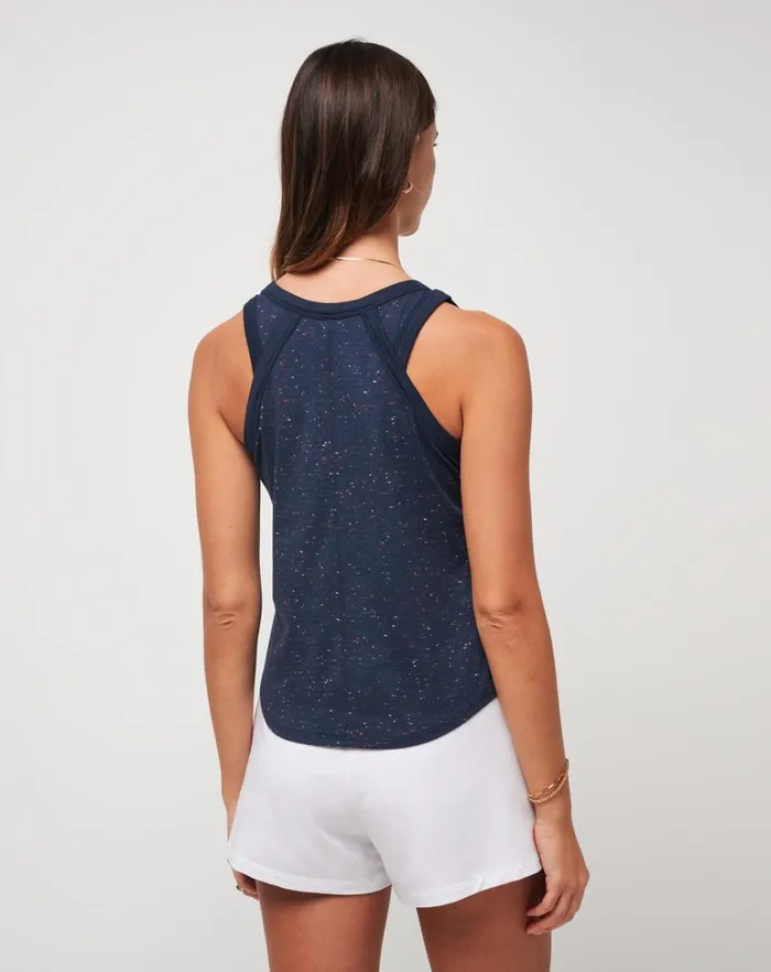 Women Tees TravisMathew WONDERSTRUCK TANK Total Eclipse Multi
