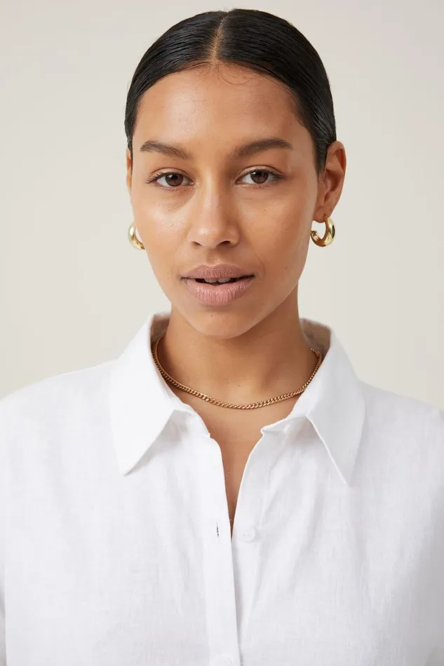 Women Tops Cotton On Haven Long Sleeve Shirt White