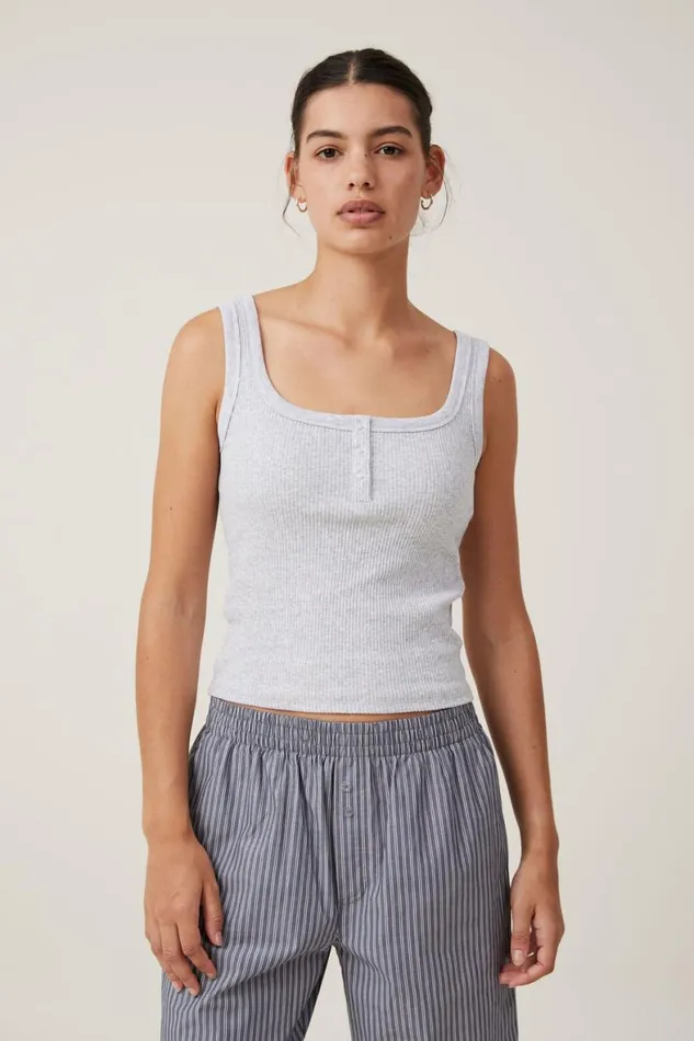 Women Tops Cotton On Rory Henley Tank Grey Marle