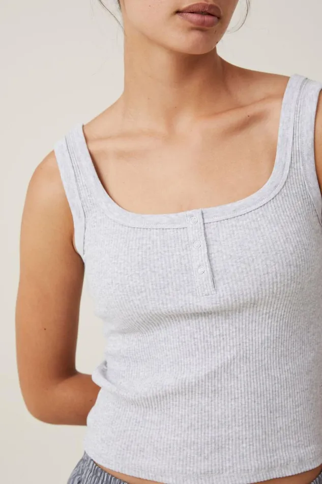 Women Tops Cotton On Rory Henley Tank Grey Marle