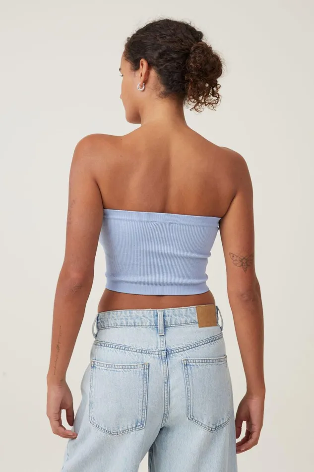 Women Tops Cotton On Seamless Ellie Tube Top Breezy Blue
