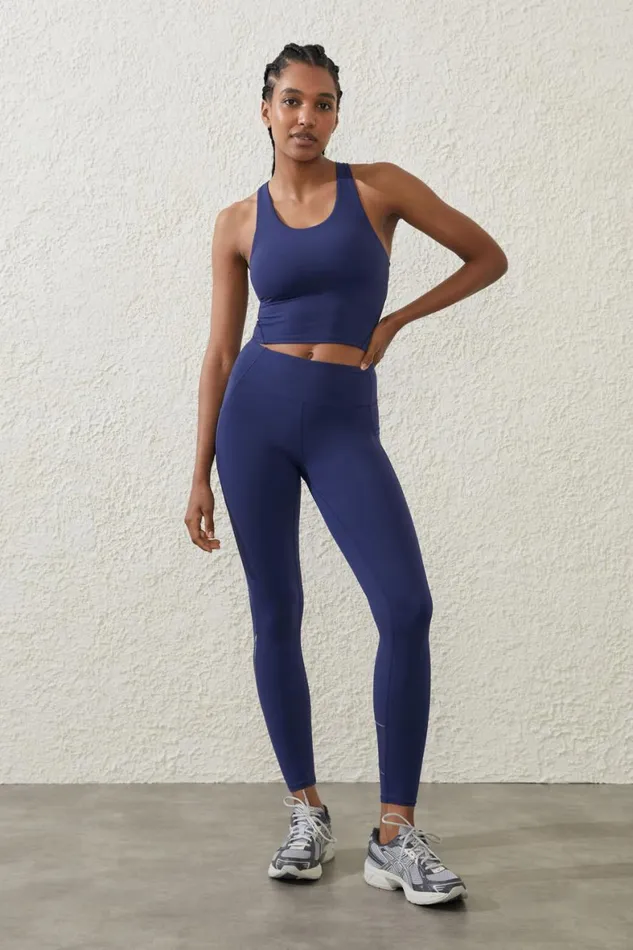 Women Tops Cotton On Ultra Luxe Active Tank Quiet Skyav Stitch