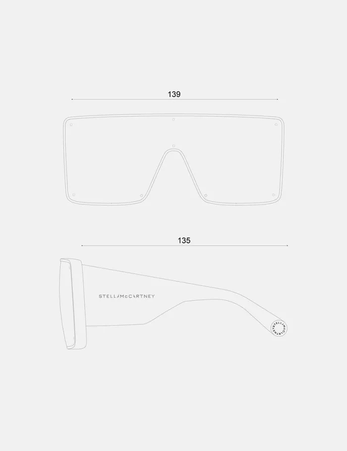 Women Translucent Square Sunglasses Translucent Black Monochrome Stella McCartney Sunglasses Women Translucent Square Sunglasses Translucent Black Monochrome Stella McCartney Sunglasses