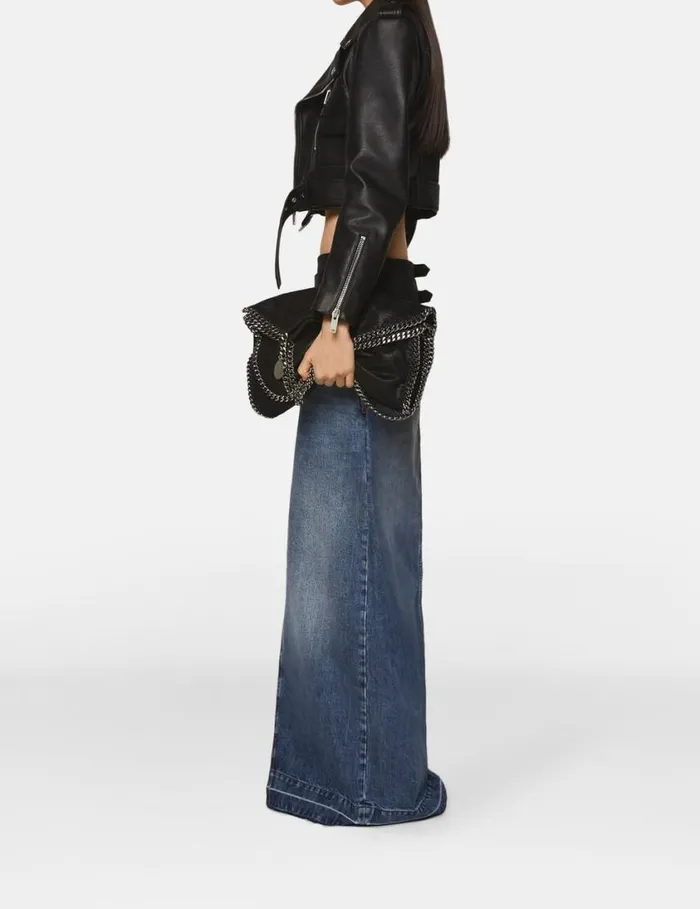 Women TuxedoInspired Denim MidiSkirt Vintage Wash Denim Stella McCartney Denim Women TuxedoInspired Denim MidiSkirt Vintage Wash Denim Stella McCartney Denim