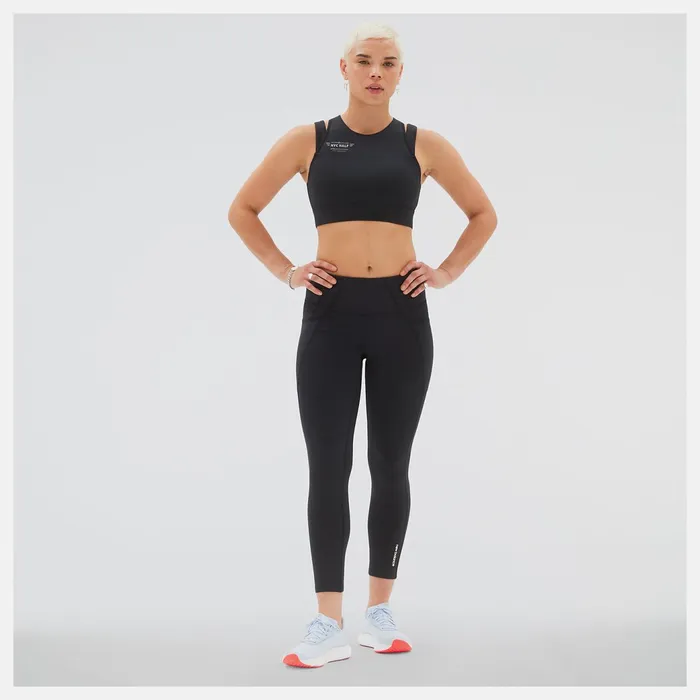 Women United Airlines NYC Half Shape Shield Crop Bra Black New Balance Sports Bras Women United Airlines NYC Half Shape Shield Crop Bra Black New Balance Sports Bras
