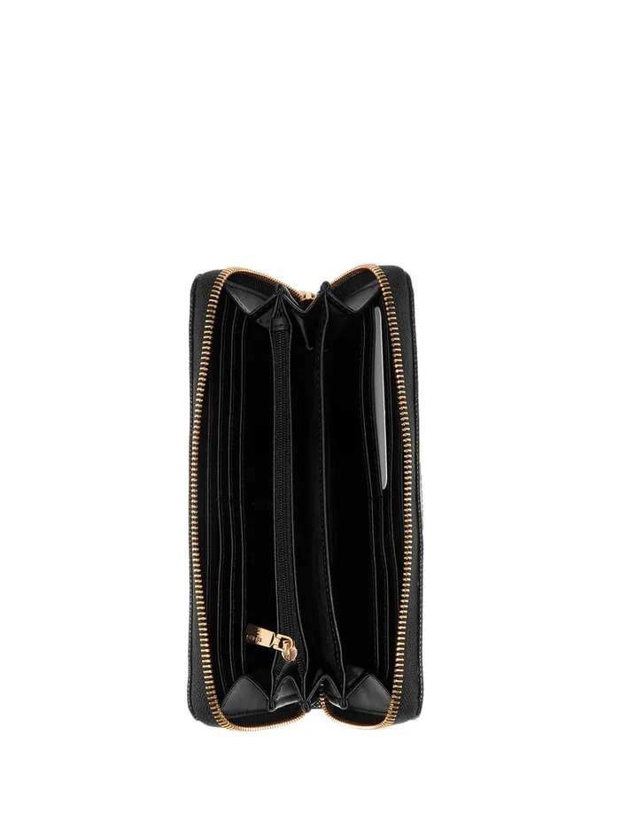 Women Wallets GUESS Black Briana Logo Large Wallet