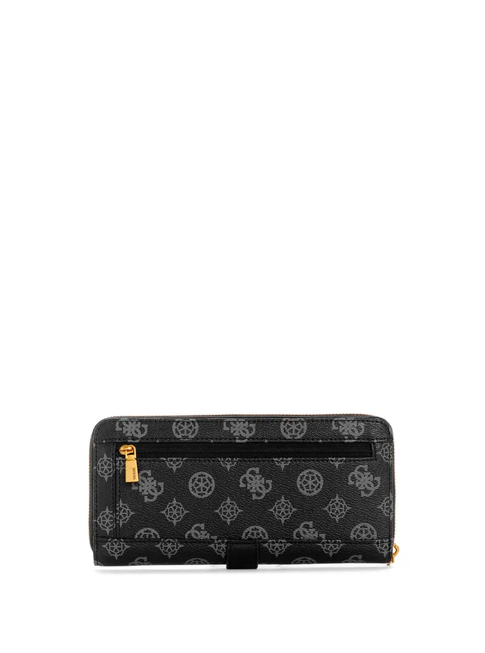 Women Wallets GUESS Black Briana Logo Large Wallet