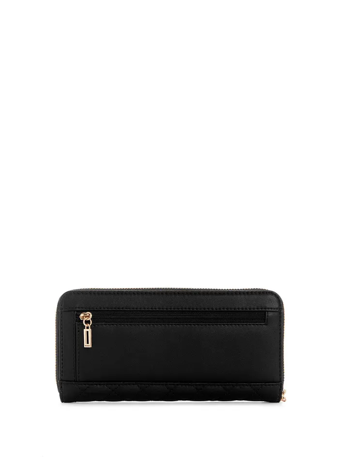 Women Wallets GUESS Black Rue Rose Large Wallet Women Wallets GUESS Black Rue Rose Large Wallet