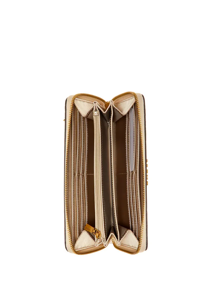 Women Wallets GUESS Mocha Logo Laurel Large Wallet