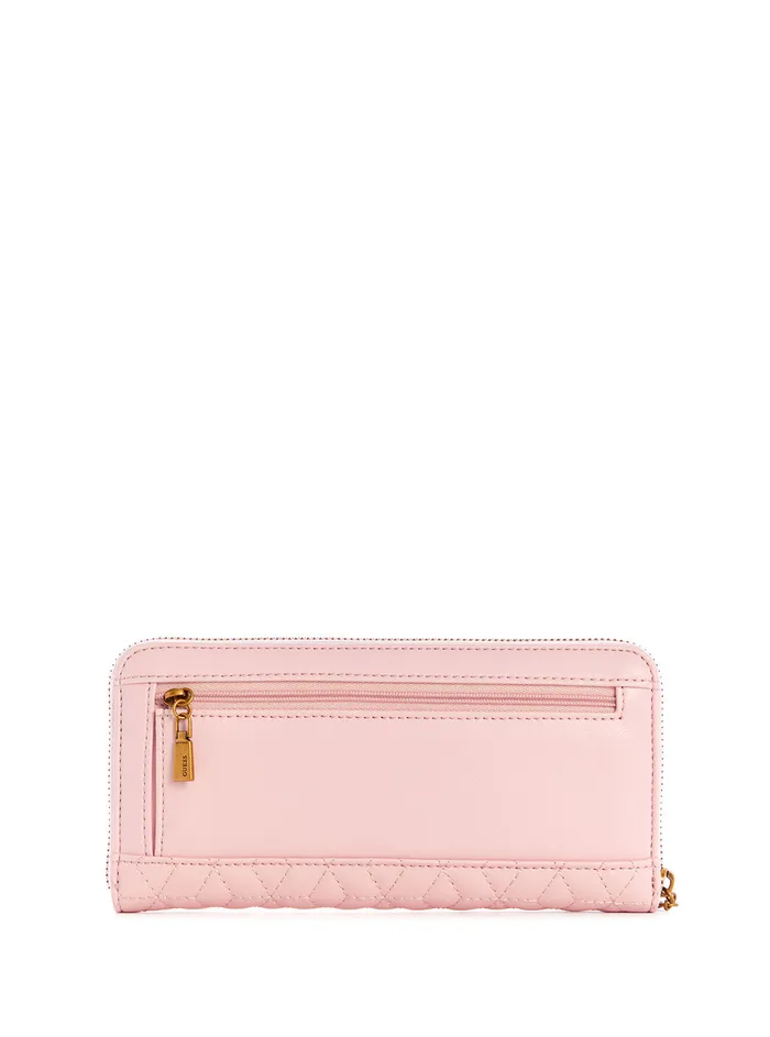 Women Wallets GUESS Pink Katey Large Wallet Women Wallets GUESS Pink Katey Large Wallet