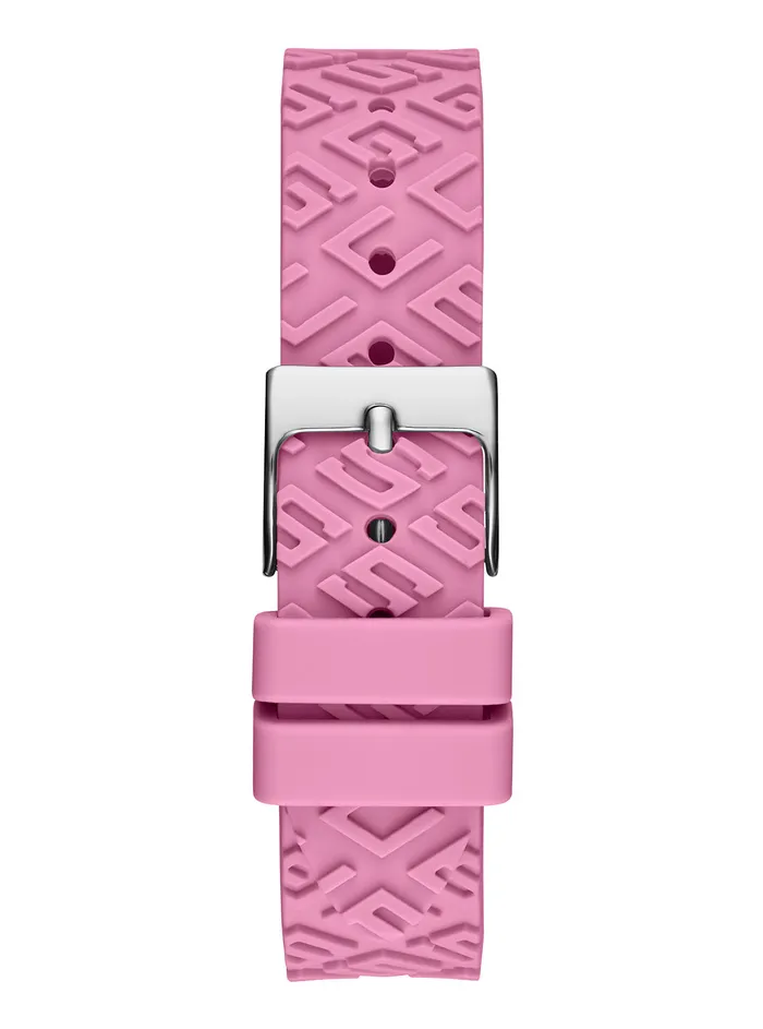 Women Watches GUESS Pink Fame Logo Silicone Watch Women Watches GUESS Pink Fame Logo Silicone Watch