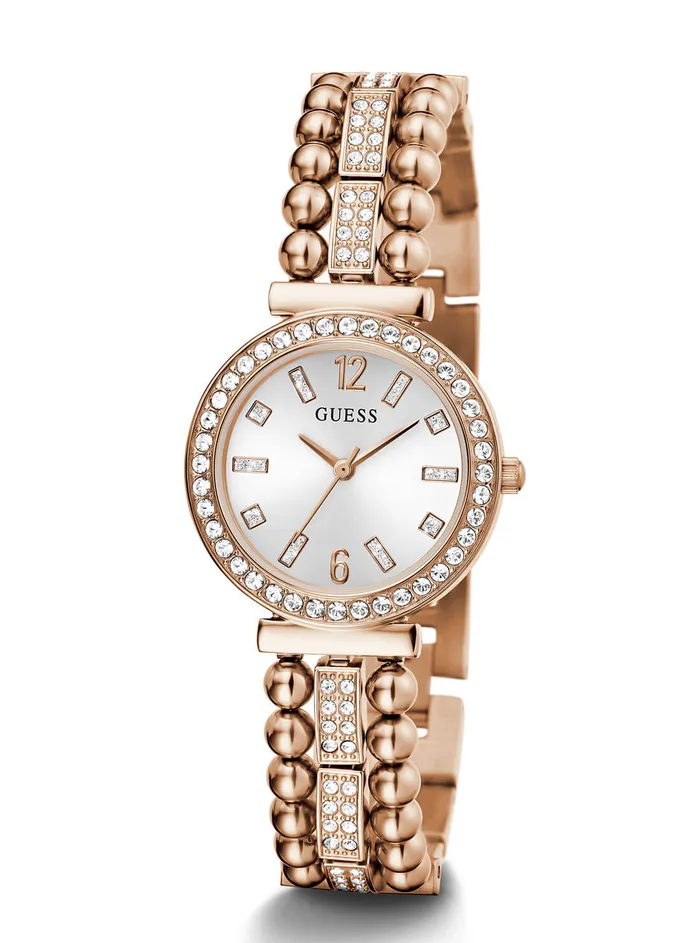 Women Watches GUESS Rose Gold Beaded Glitz Gala Watch Women Watches GUESS Rose Gold Beaded Glitz Gala Watch