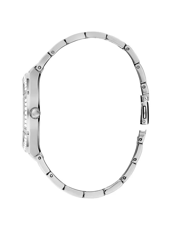 Women Watches GUESS Silver Cosmo Aqua Crystal Watch