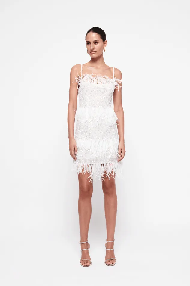 Women White Dresses Rachel Gilbert Rachel Gilbert FRENCHY MINI 8211 IVORY