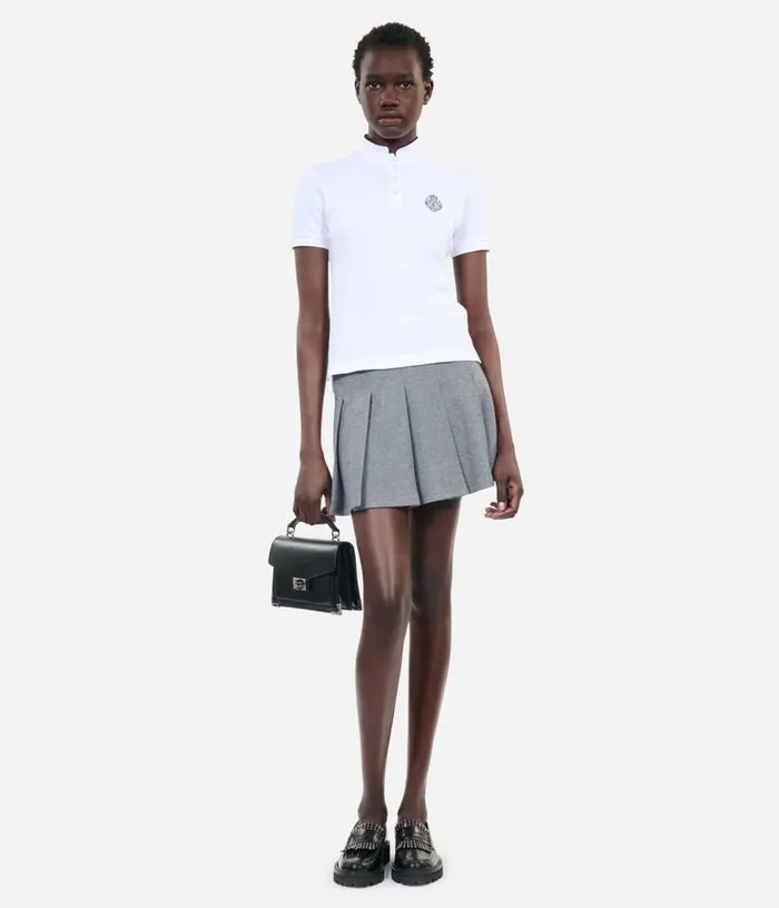 Women White Piqueacute Cotton Polo Tshirt THE KOOPLES Tshirts