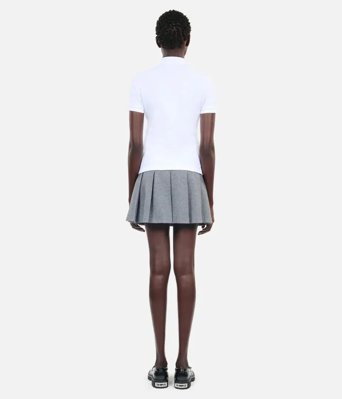 Women White Piqueacute Cotton Polo Tshirt THE KOOPLES Tshirts