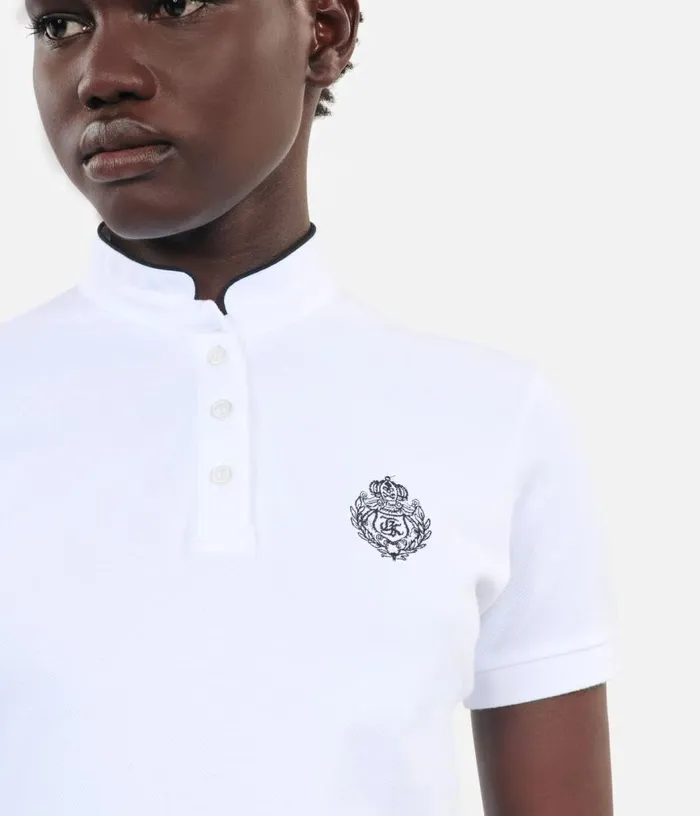 Women White Piqueacute Cotton Polo Tshirt THE KOOPLES Tshirts