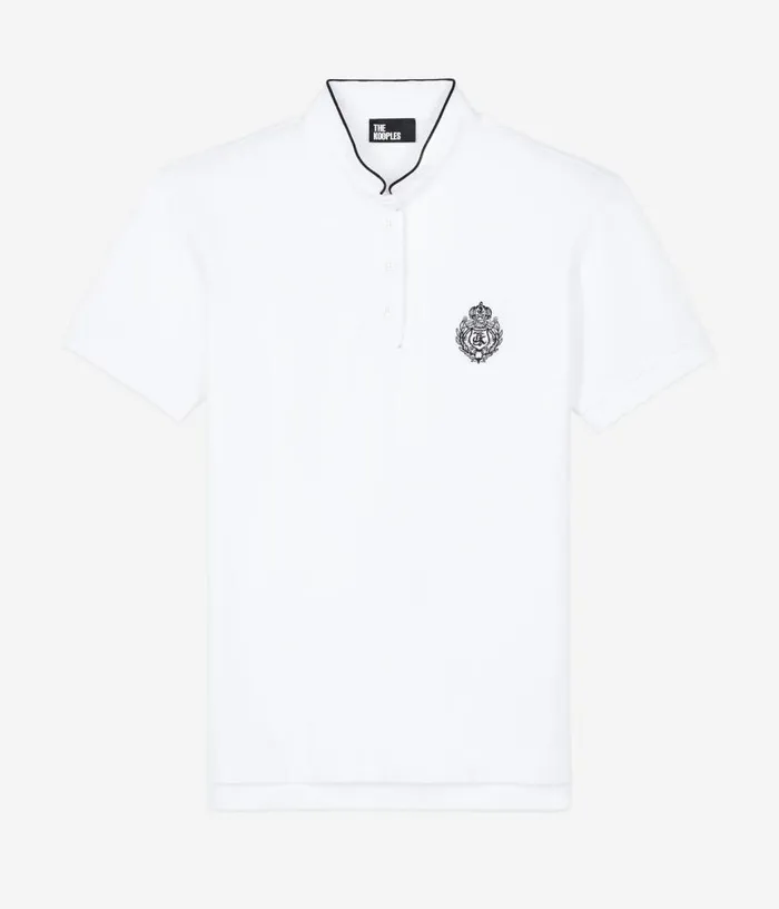 Women White Piqueacute Cotton Polo Tshirt THE KOOPLES Tshirts