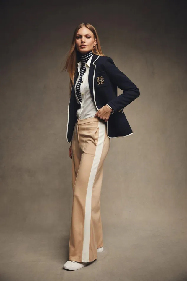 Women Wide Leg Pant Camel Holland Cooper Trousers