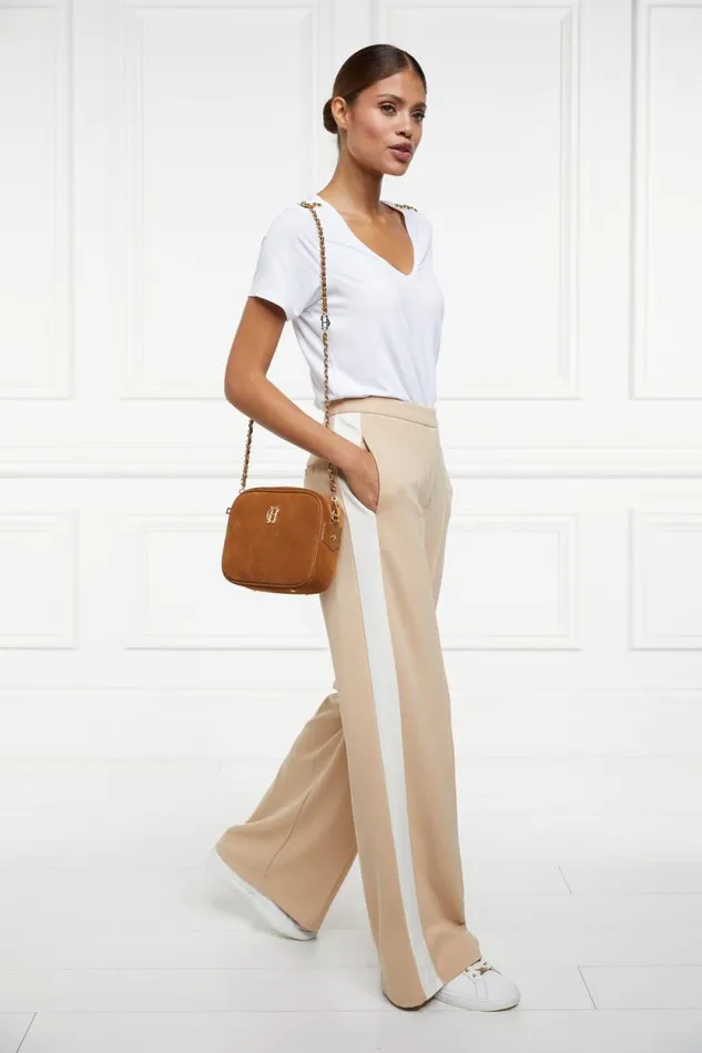 Women Wide Leg Pant Camel Holland Cooper Trousers Women Wide Leg Pant Camel Holland Cooper Trousers