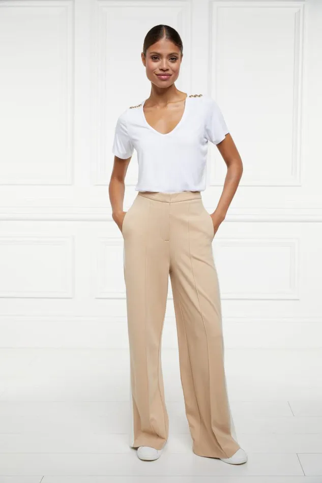 Women Wide Leg Pant Camel Holland Cooper Trousers Women Wide Leg Pant Camel Holland Cooper Trousers