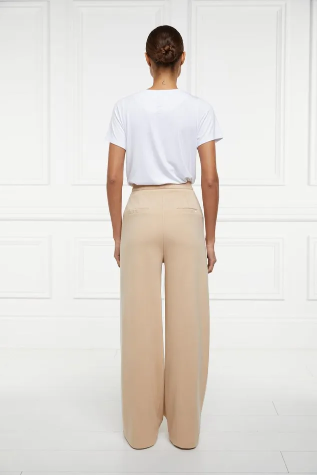 Women Wide Leg Pant Camel Holland Cooper Trousers Women Wide Leg Pant Camel Holland Cooper Trousers