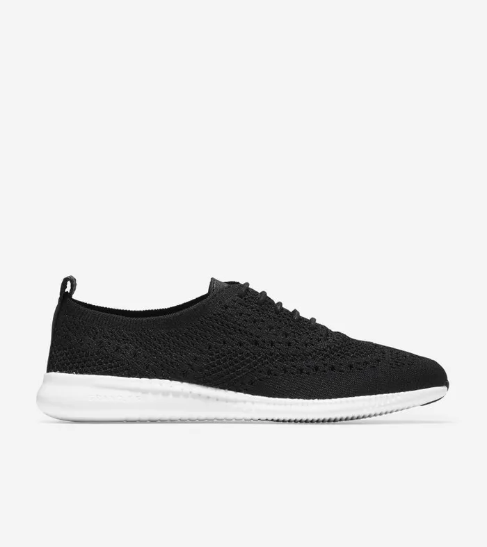 Women Women039s 2ZERGRAND Stitchlite Wingtip Oxford Black Cole Haan Oxfords