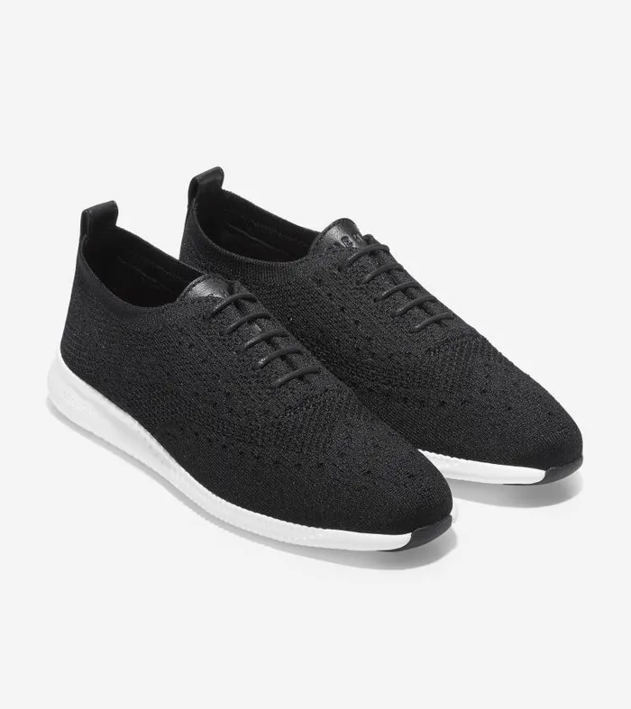 Women Women039s 2ZERGRAND Stitchlite Wingtip Oxford Black Cole Haan Oxfords