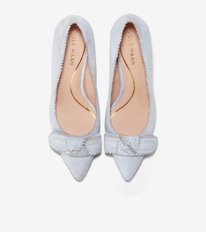 Women Women039s BELLPORT BOW PUMP Blue Cole Haan Pumps and Wedges