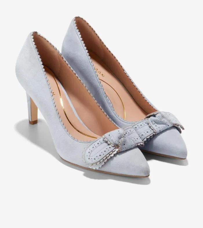 Women Women039s BELLPORT BOW PUMP Blue Cole Haan Pumps and Wedges