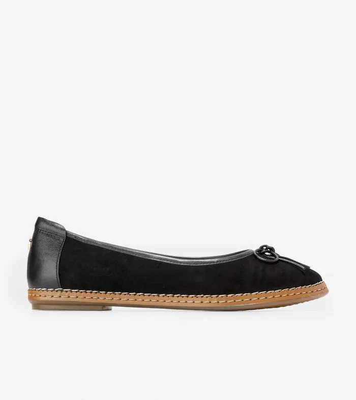 Women Women039s Cloudfeel AllDay Ballet Flat Black Cole Haan Flats and SlipOns