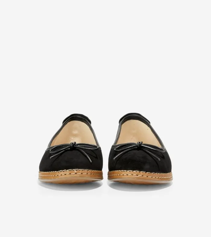 Women Women039s Cloudfeel AllDay Ballet Flat Black Cole Haan Flats and SlipOns
