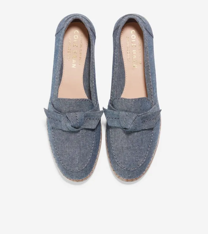 Women Women039s Cloudfeel AllDay Bow Loafer Blue Cole Haan Loafers and Drivers
